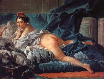  Odalisca Pintura - Odalisca marrón Francois Boucher desnuda